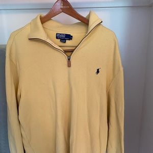 Yellow Polo Ralph Lauren Quarter Zip - XL